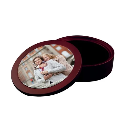 5 5/8 inch Mahogany CD/DVD/JEWELRY CASE 1