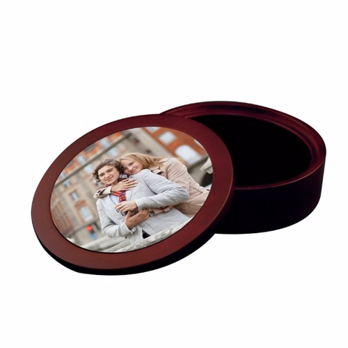 5 5/8 inch Mahogany CD/DVD/JEWELRY CASE