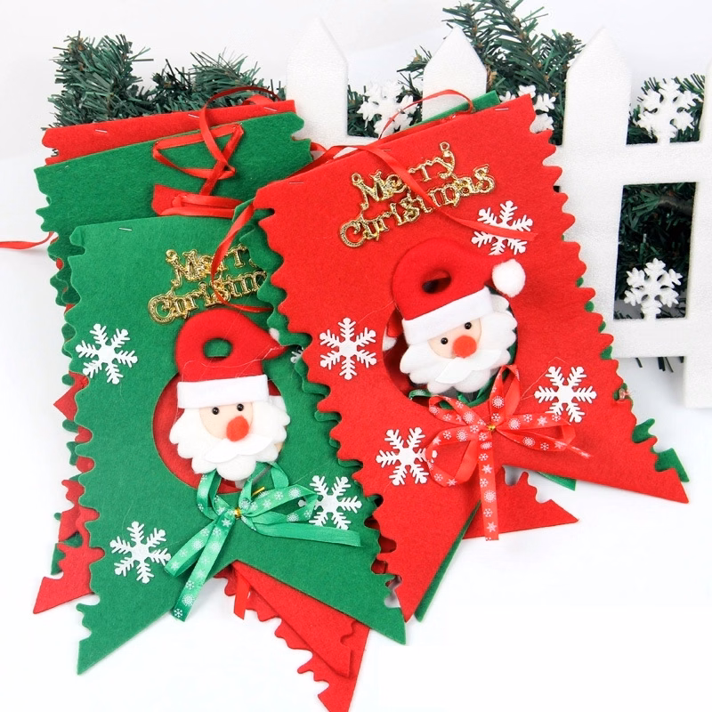 Christmas pull flag