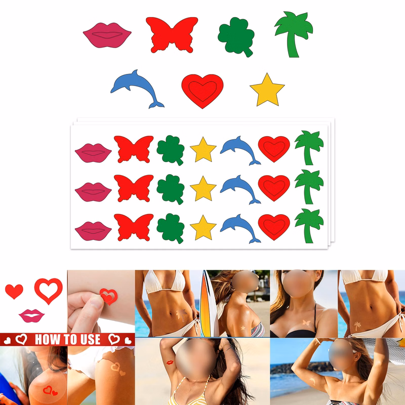 Tanning Sunbathing Sticker