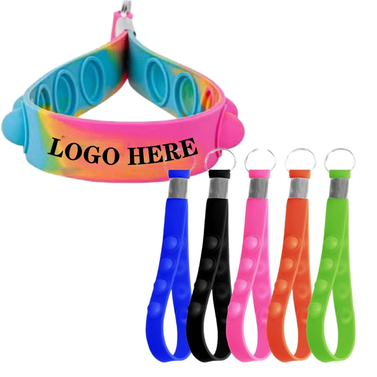 Rainbow Popper Keychain 1