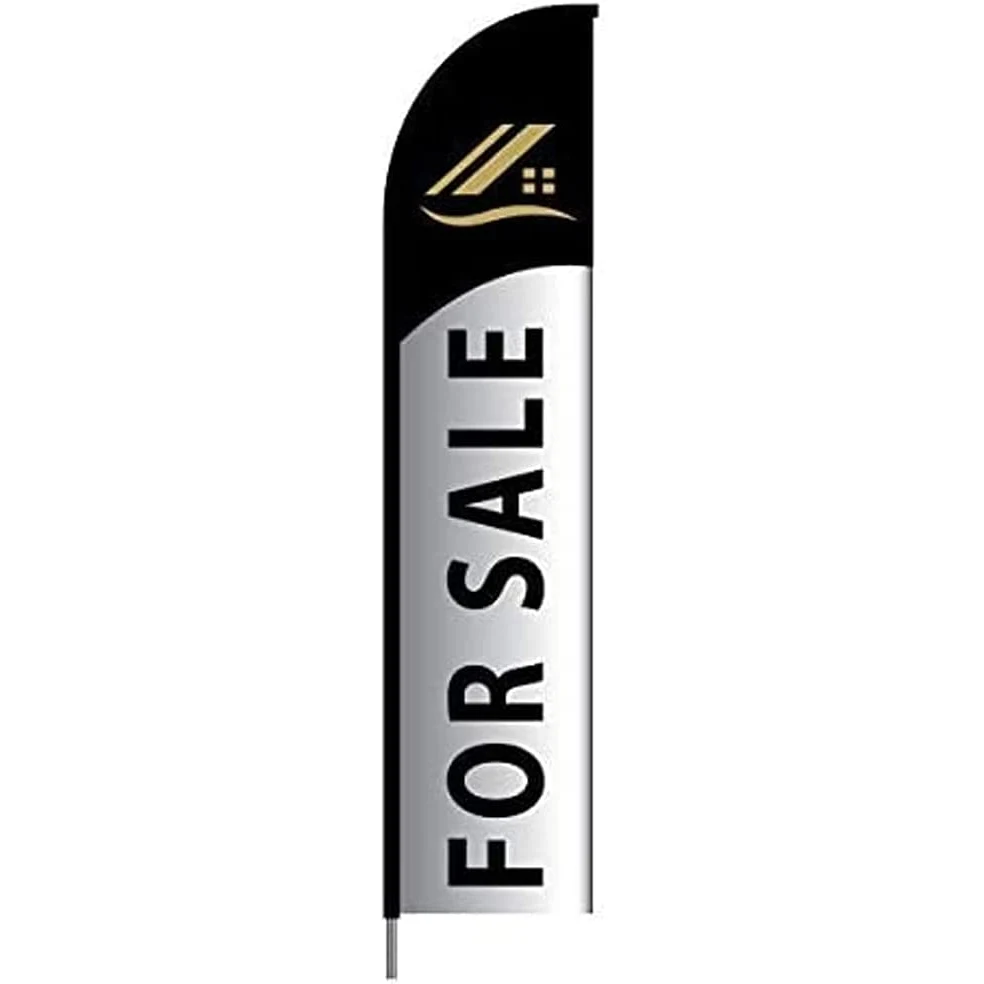 For Sale Flag Kit 15' Feet Feather Flag Sign Outdoor Banner 1