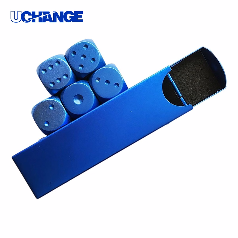Metal Gaming Dice Set with Aluminum Case