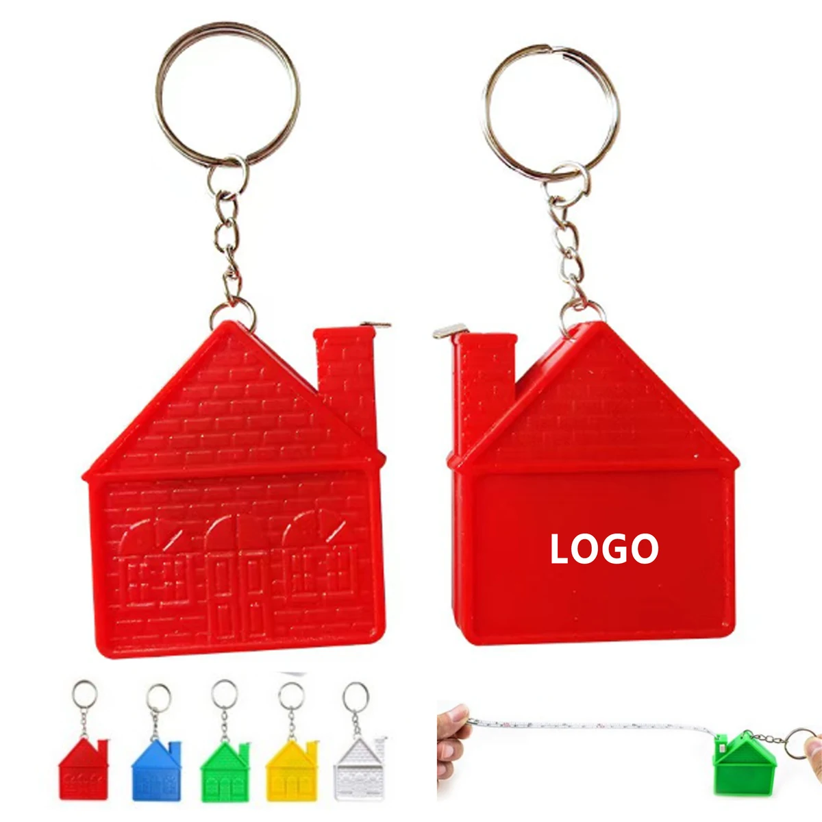 House Shape Tape Measure Keychain 1
