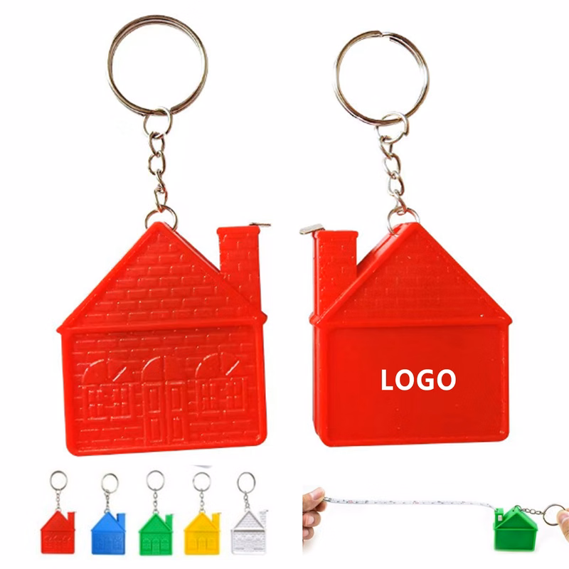 House Shape Tape Measure Keychain