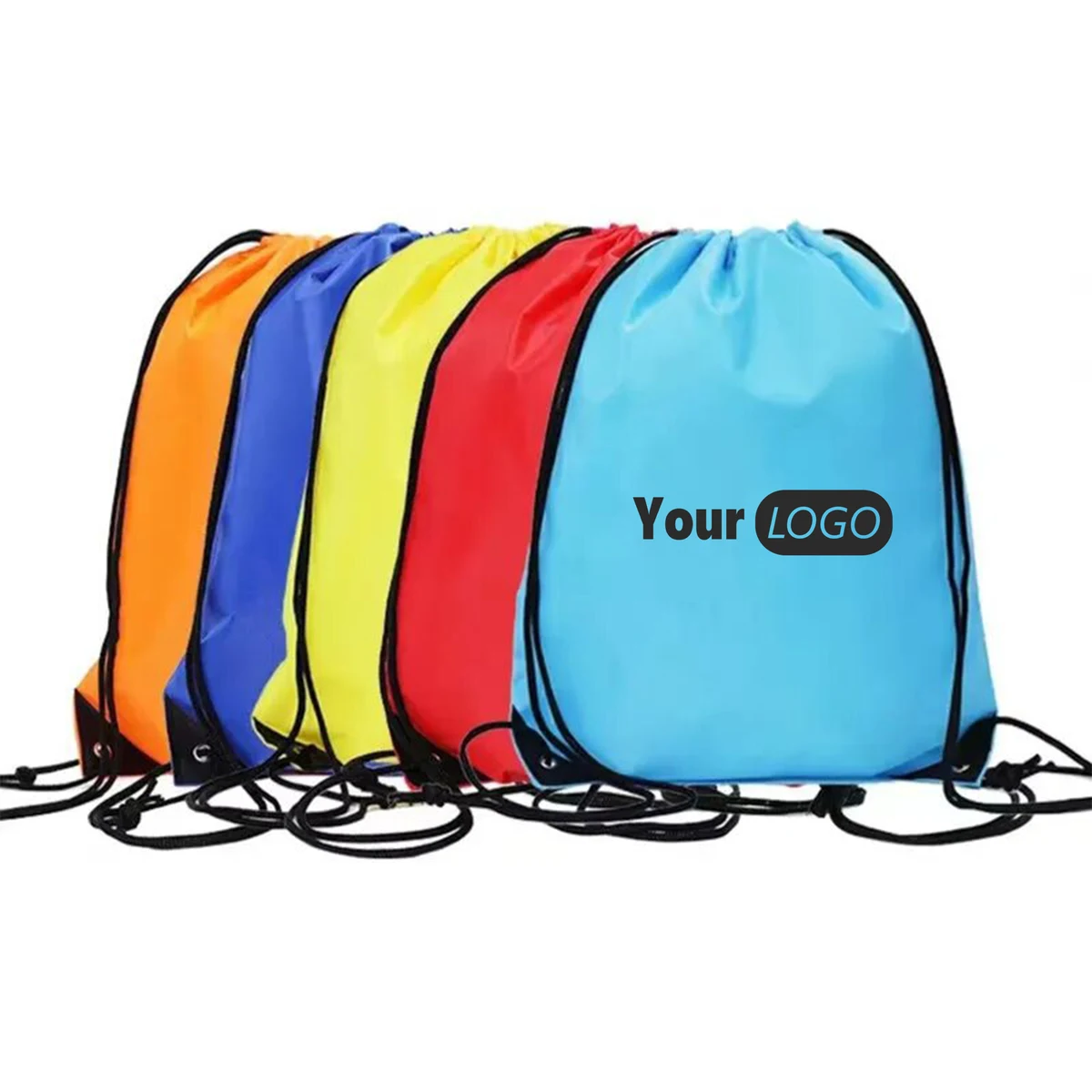 Oxford Logo-Ready Drawstring Backpack 1