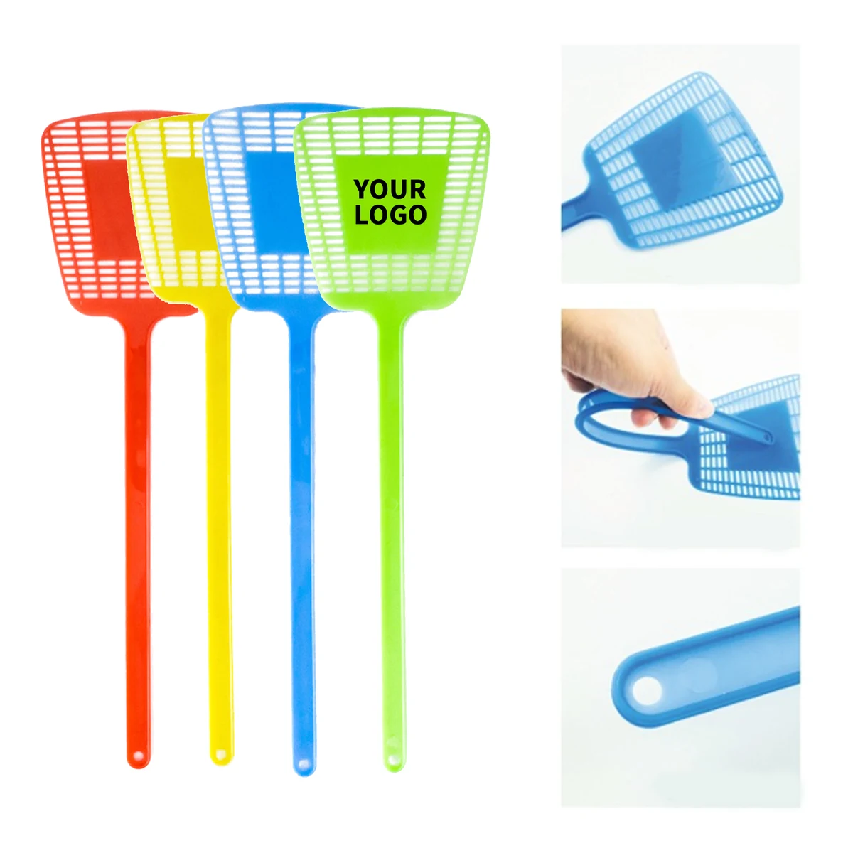Plastic Fly Swatter With Wide Head And Hook Design 1