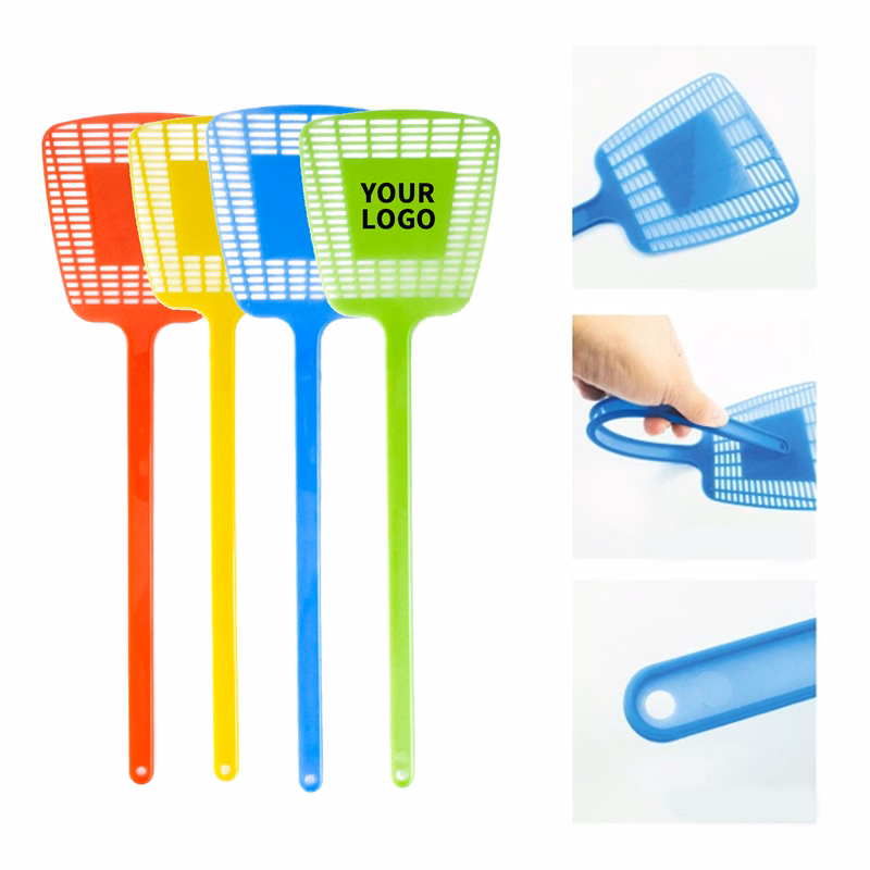 Plastic Fly Swatter With Wide Head And Hook Design