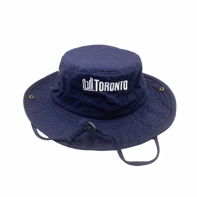 Cotton Wide Brim Bucket Hat Breathable