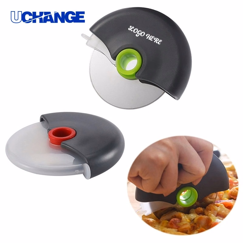 Handheld Stainless Steel Pizza Cutter for Kitchen Use