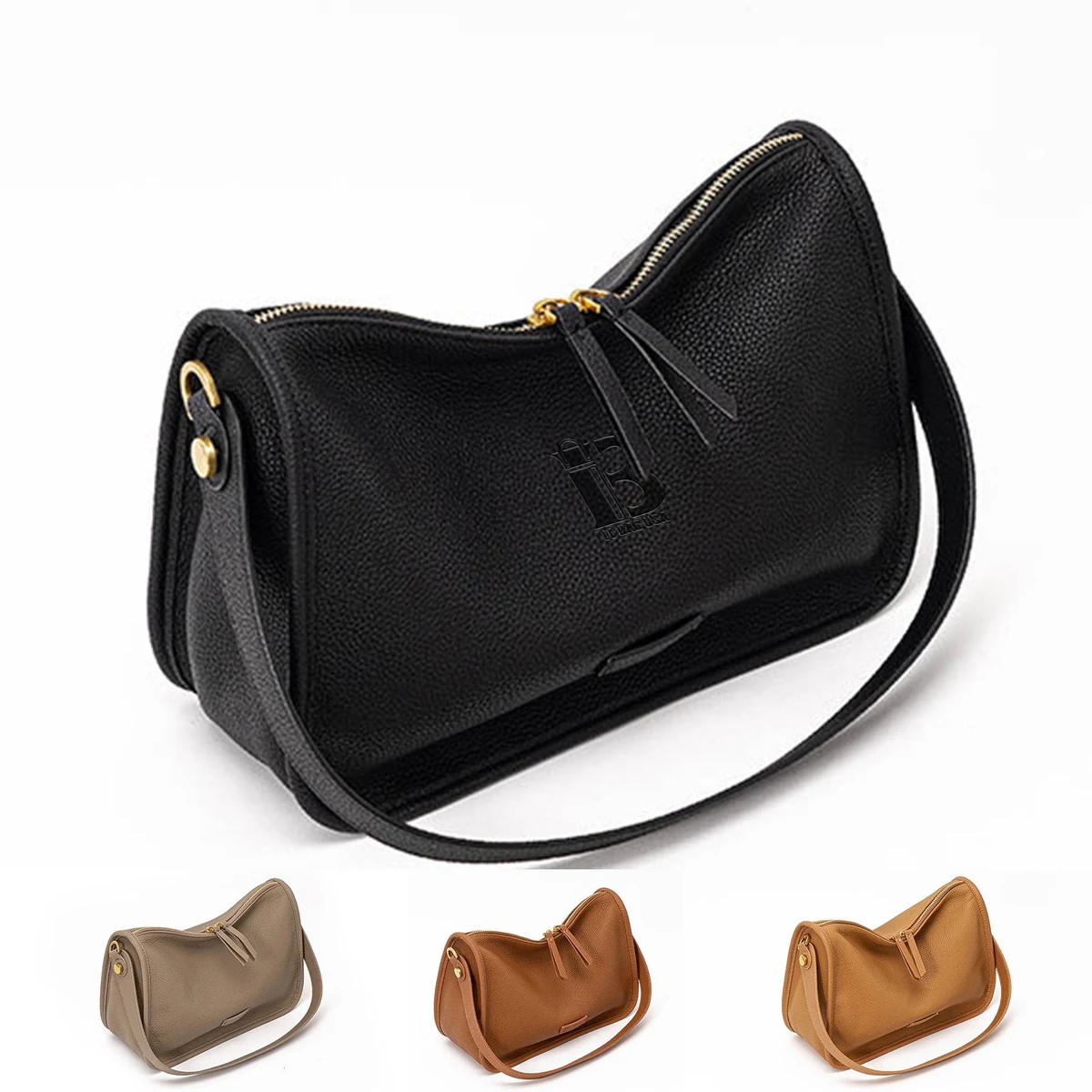 Genuine Leather shoulder messenger tote bag 1