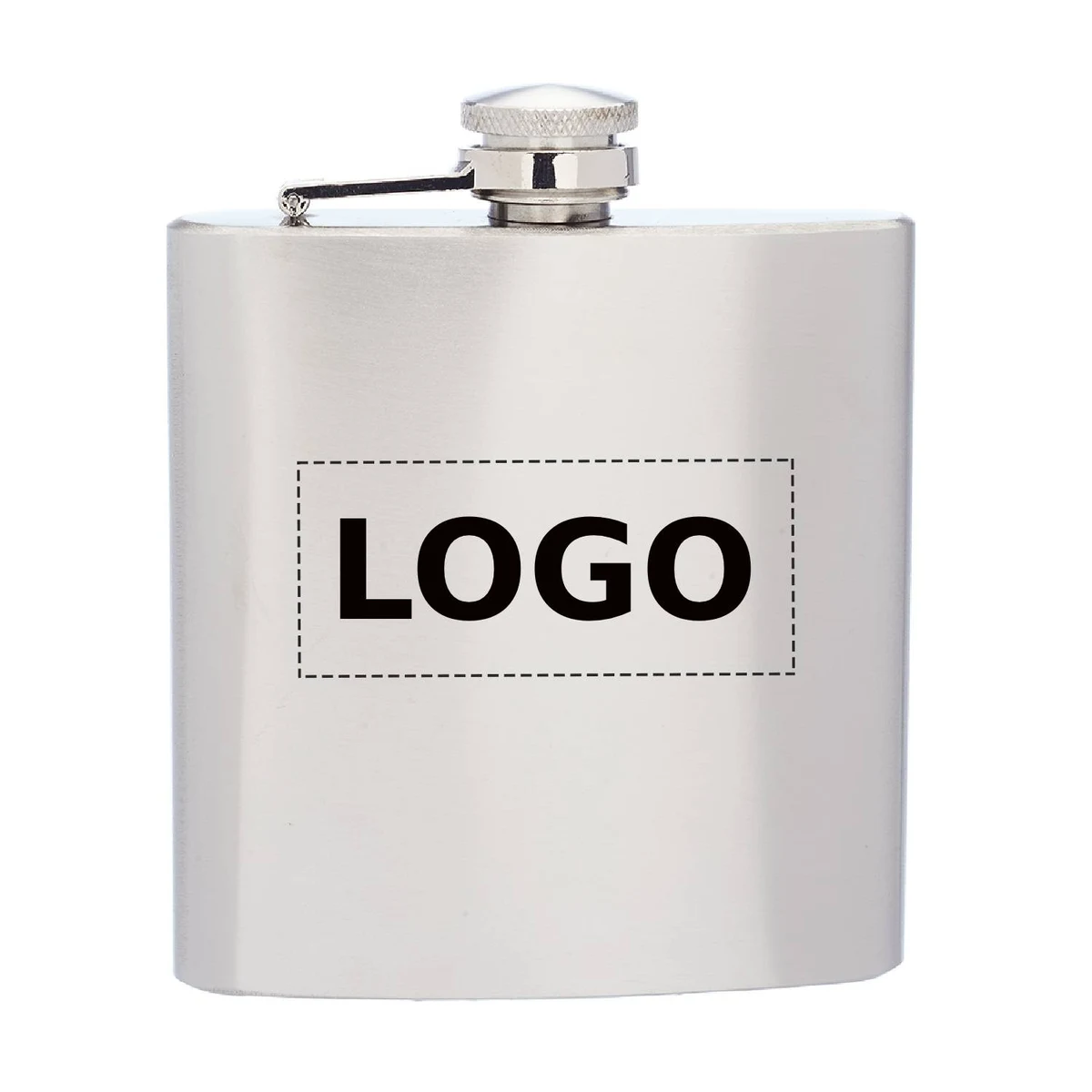 Elite Stainless Steel Hip Flask, 6 oz. 1