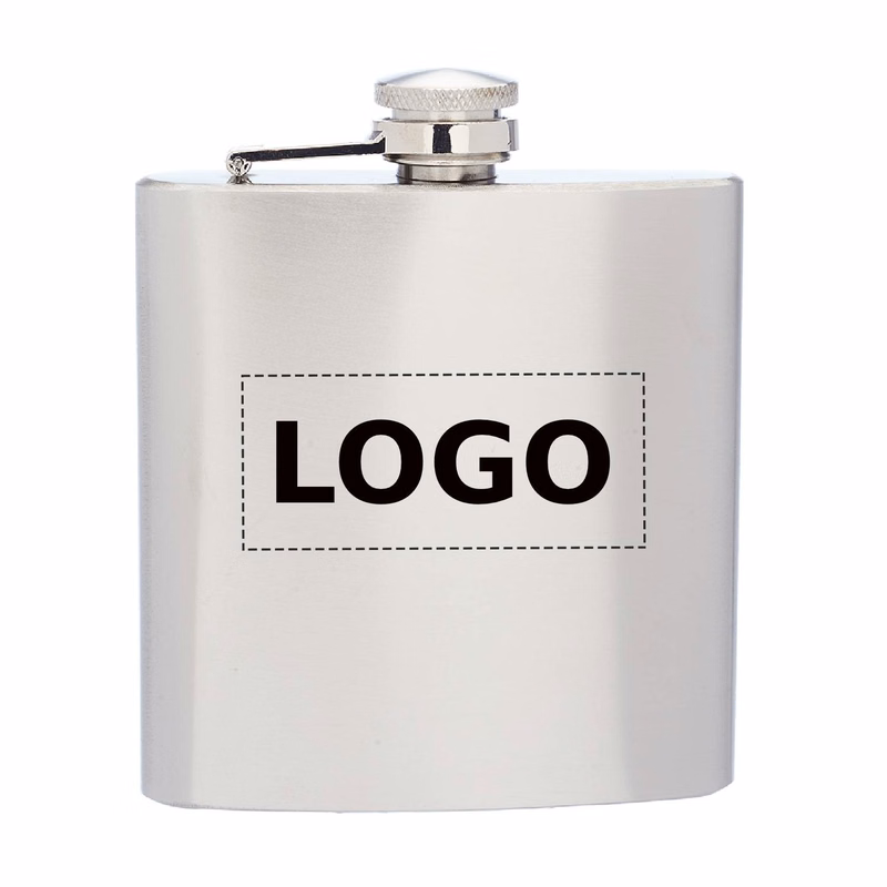 Elite Stainless Steel Hip Flask, 6 oz.