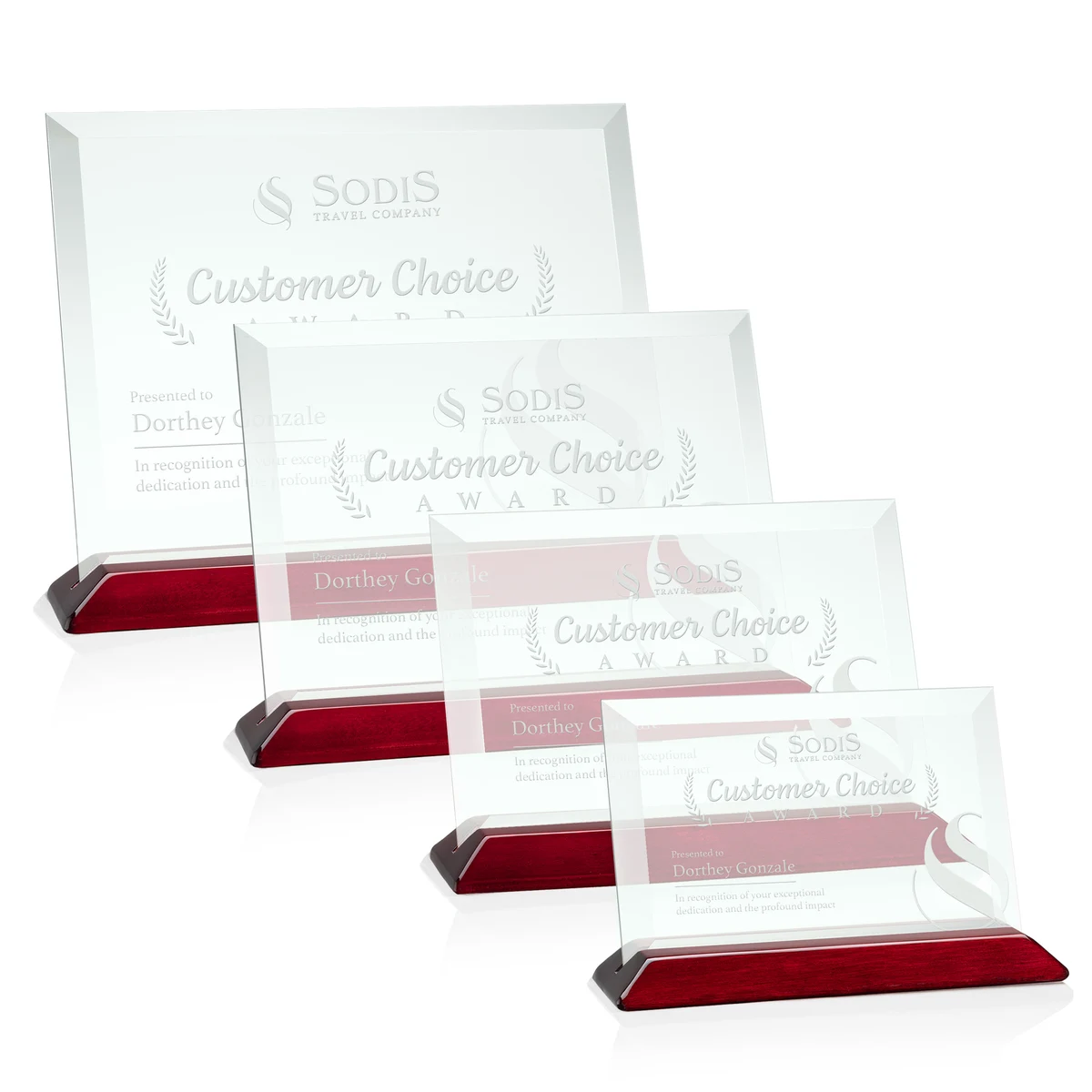 Embassy Award - Jade/Rosewood (Horiz) 1