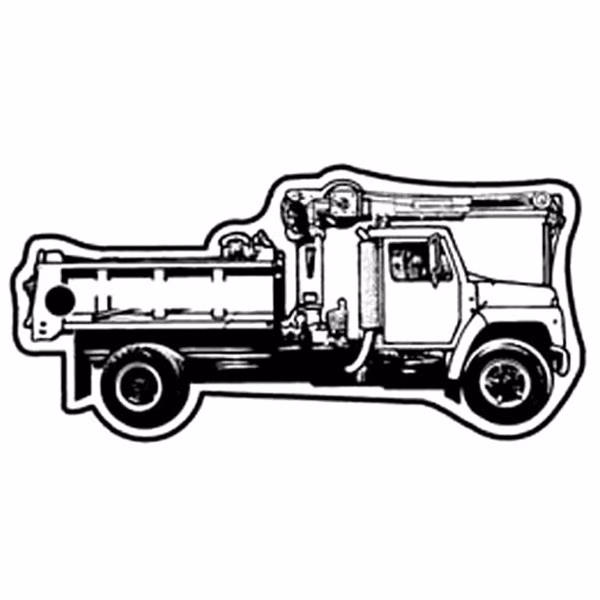 Truck w/Lift Key Tag - Spot Color