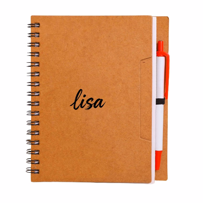 A6 50 Sheets Eco Paper Spiral Journal Notebook