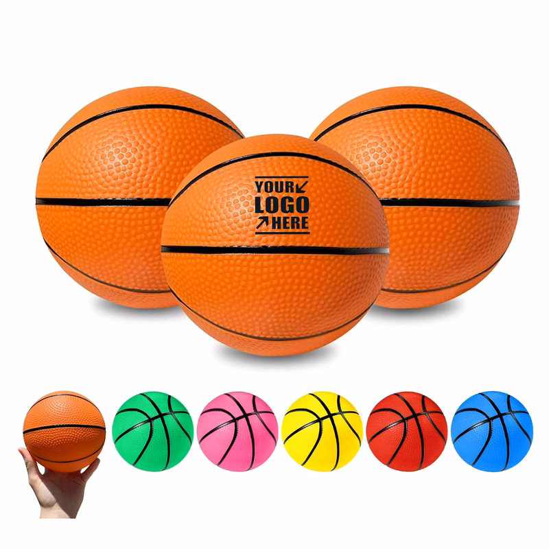 7" Rubber Mini Basketball for Toddlers