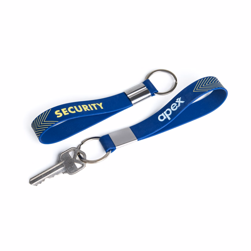 Silicone Key Rings - Deboss with Color Fill