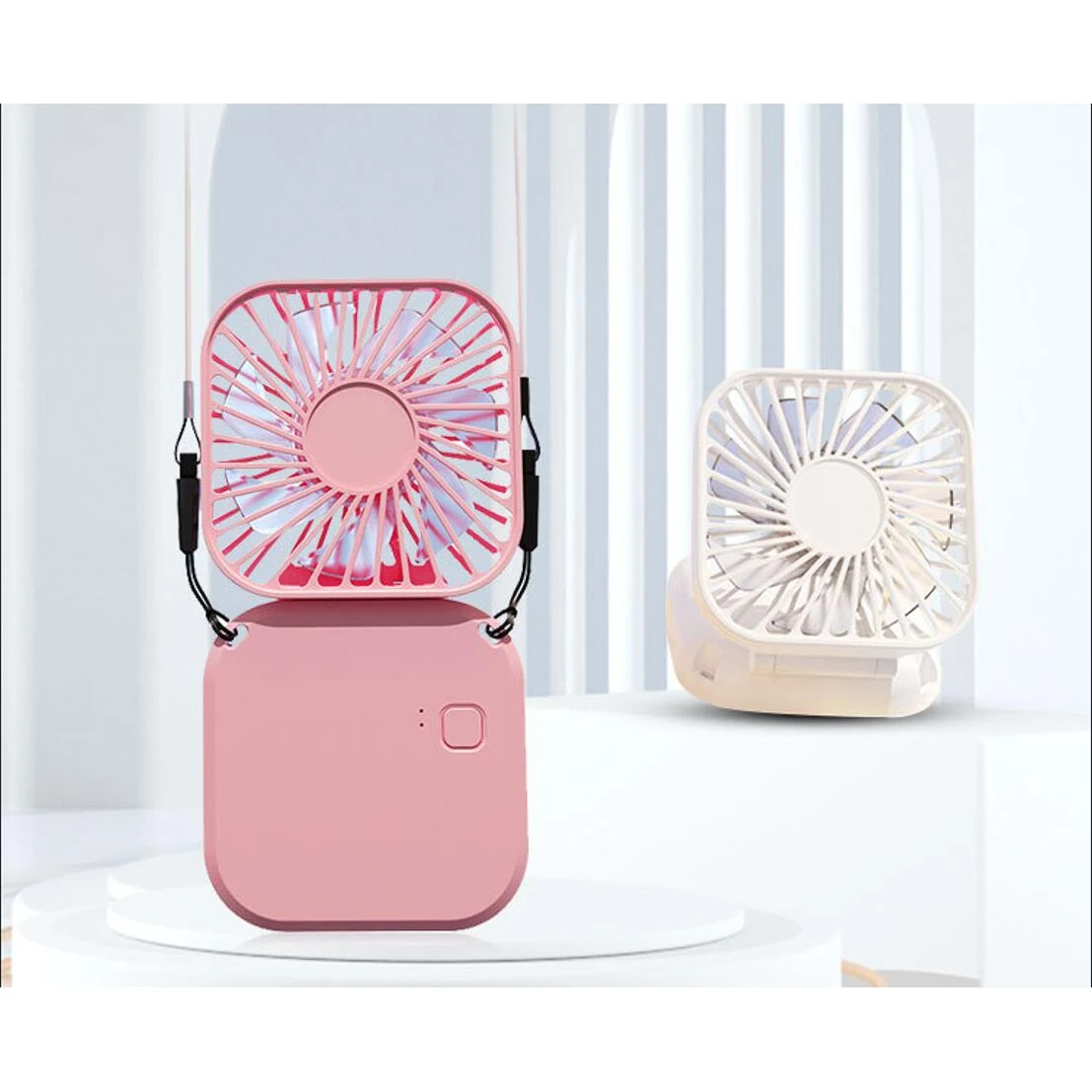 Portable Necklace Foldable Fan 1
