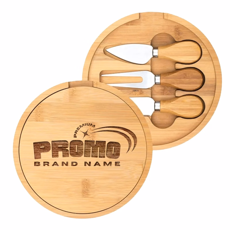 Harper Mini Bamboo Cheese Board Knife Set