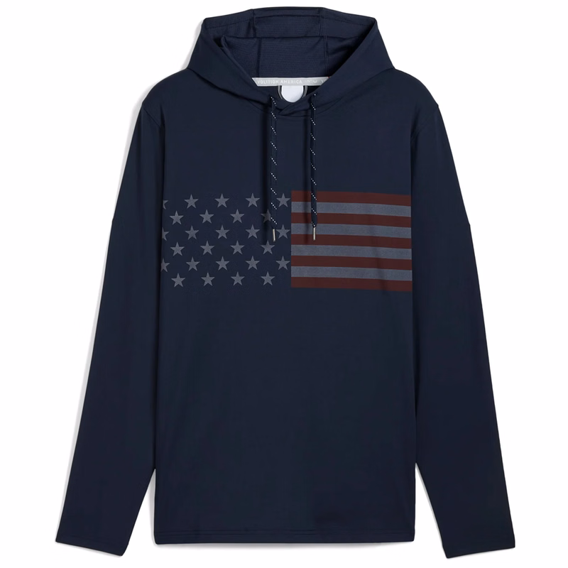 PUMA® Volition Flag UPF 50+ Men's Golf Hoodie