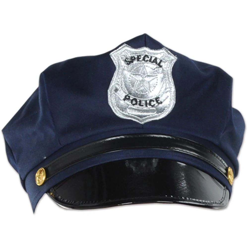Costume Police Hats - Blue One Size 1