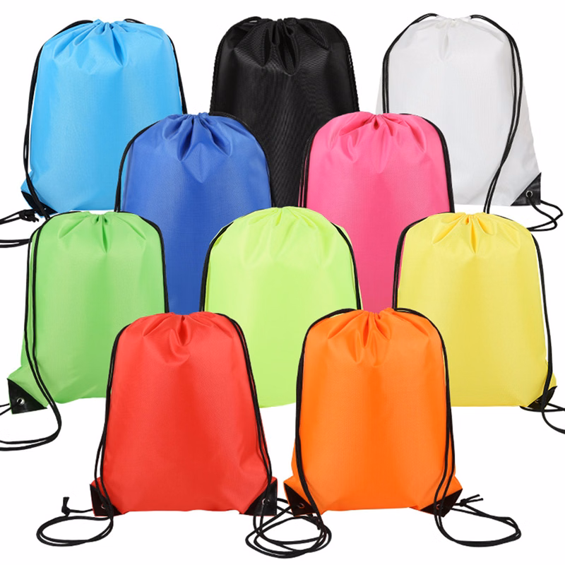 Classic Polyester Drawstring Sports Backpack