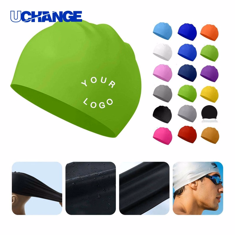 Comfortable Waterproof Silicone Swim Cap for Swim Use