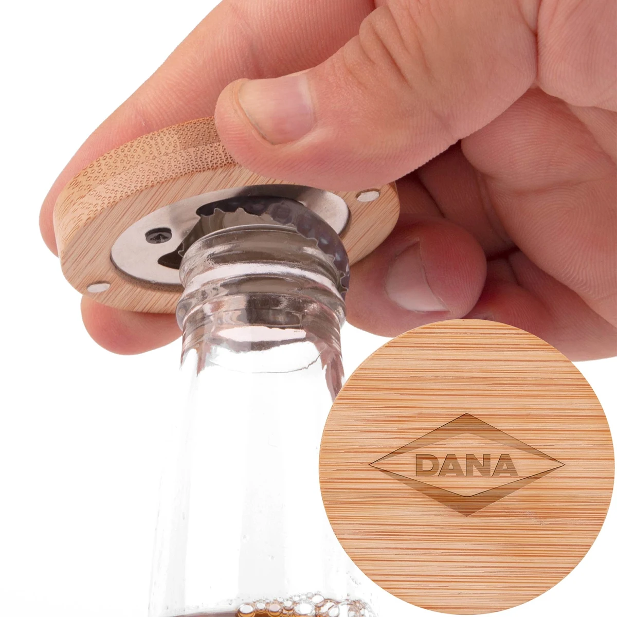 Magnetic Bamboo Bottle Opener 1