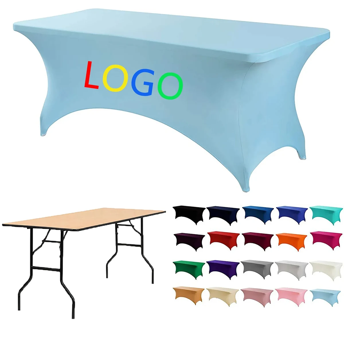 Full-color Dye-sublimation Rectangular Tablecloth MOQ 1pcs 1