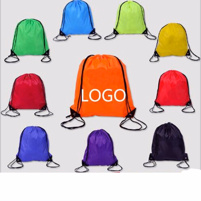 Polyester Cloth Bunch Pocket Nylon Draw String Bag