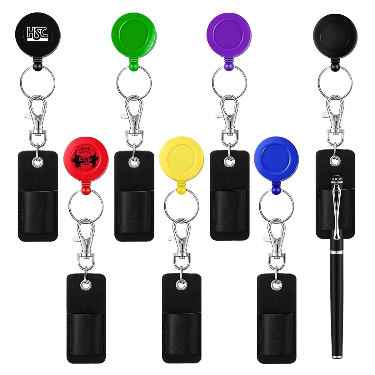 Retractable PU Leather Pen Sleeve 1