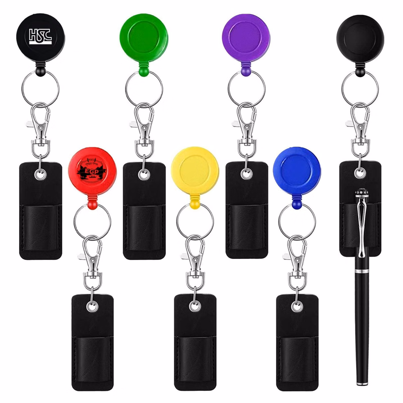Retractable PU Leather Pen Sleeve