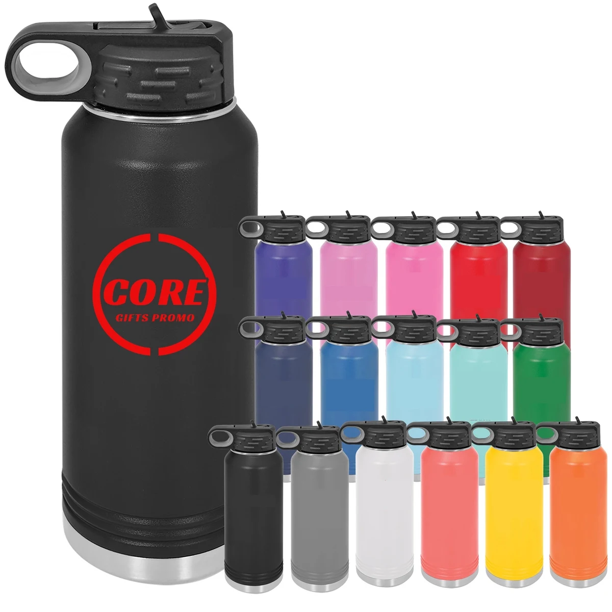 32 Oz. Double Stainless Steel Insulated Water Bottle, custom water bottle with logo imprint 1