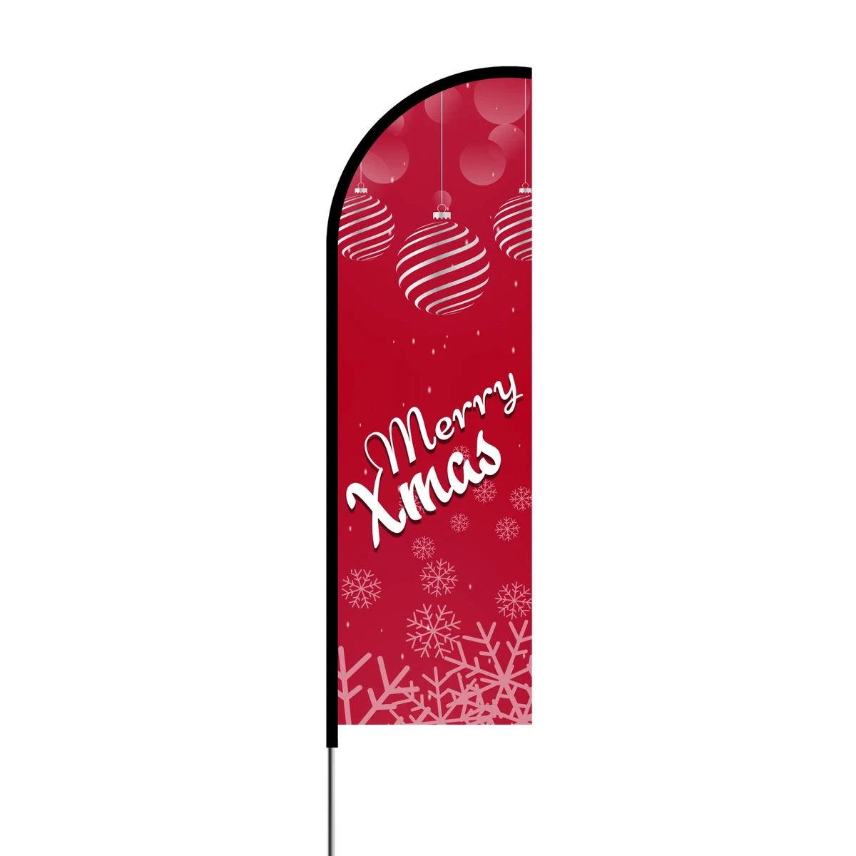 Merry Xmas - 2 Flag Kit 17' Feet Feather Flag Sign flag banner Outdoor Banner 1
