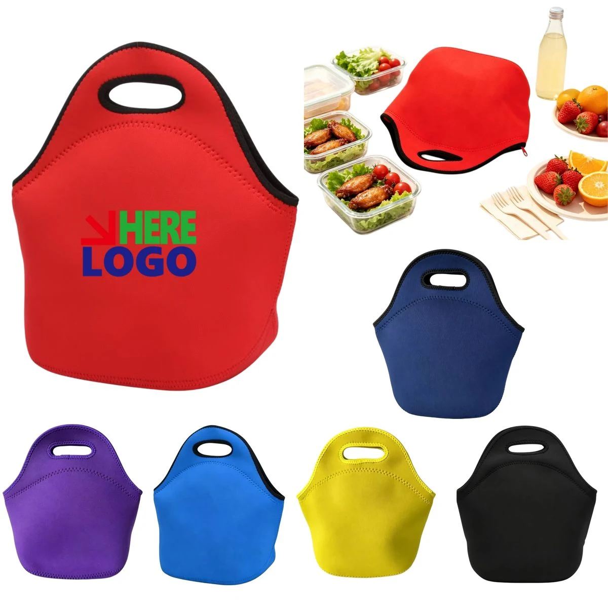 Neoprene Insulated Lunch Hand Tote 1