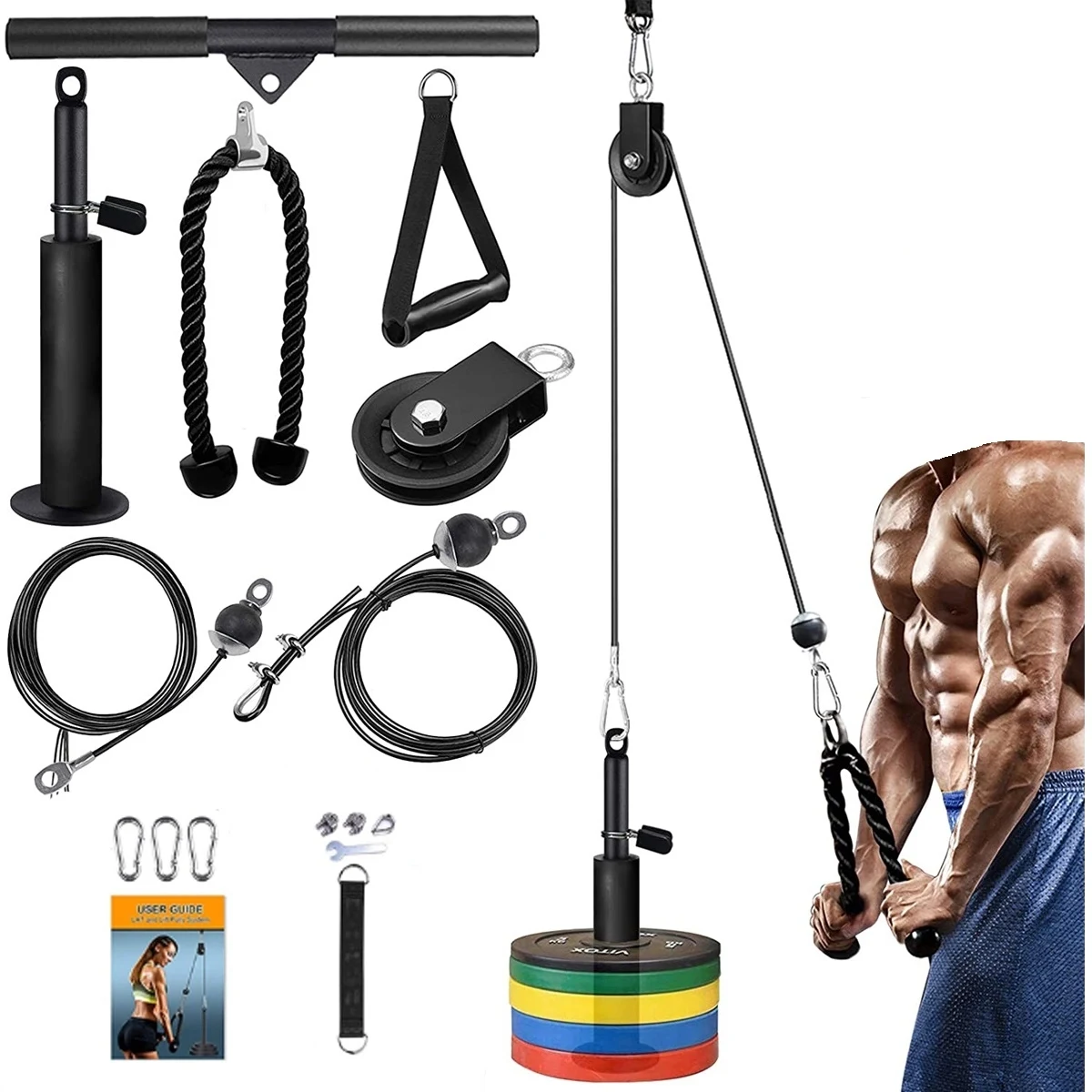 Lift System Gym Diy Fitness Pulley Cable Machine 1
