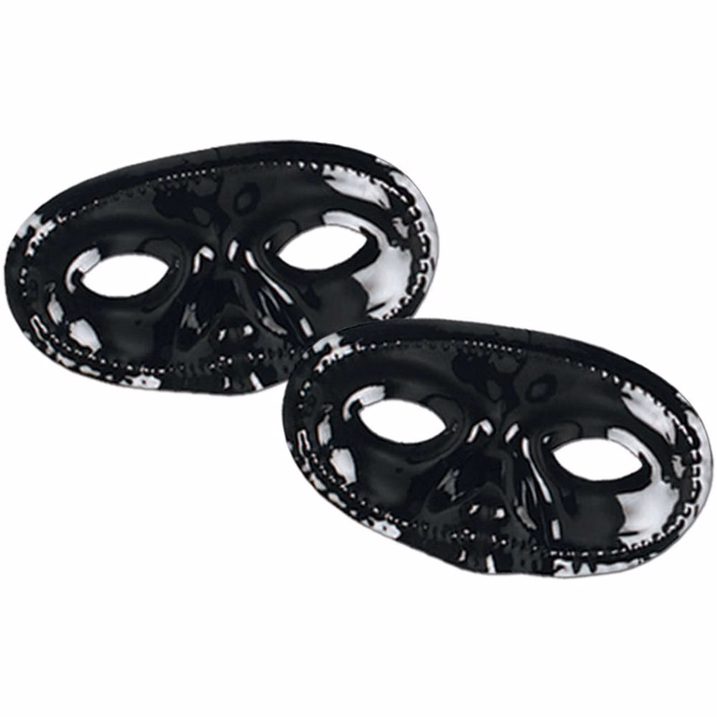 Black Half Masks - One Size