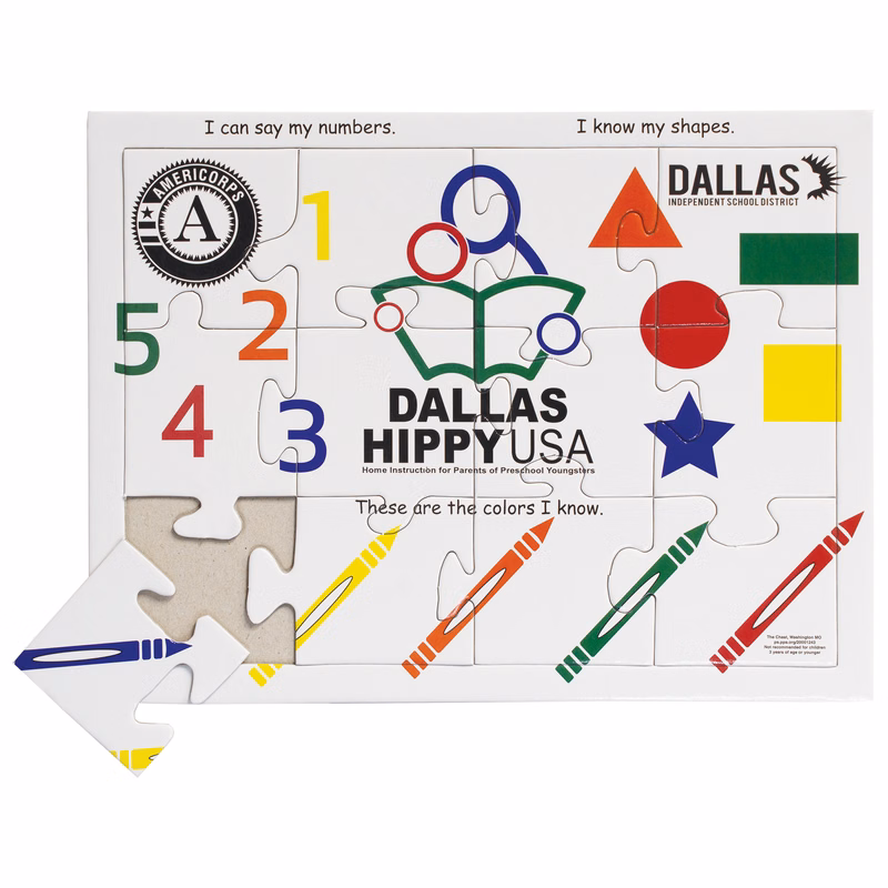 12 Pieces - 10 1/2" x 8" - Tray Puzzle