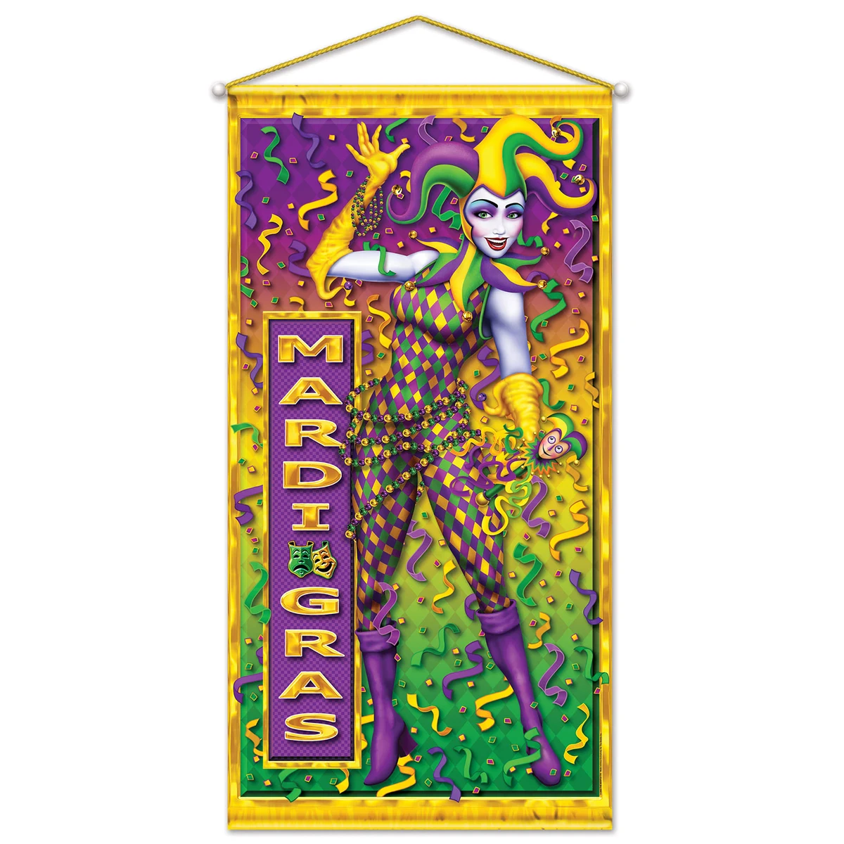 Mardi Gras Door/ Wall Panel 1