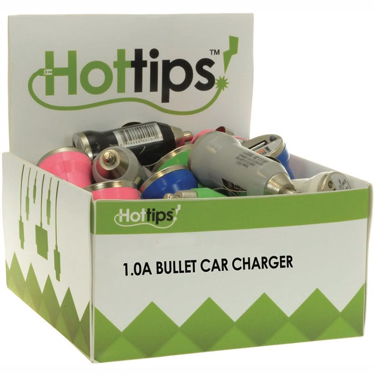 USB Car Chargers - 1.0A Assorted