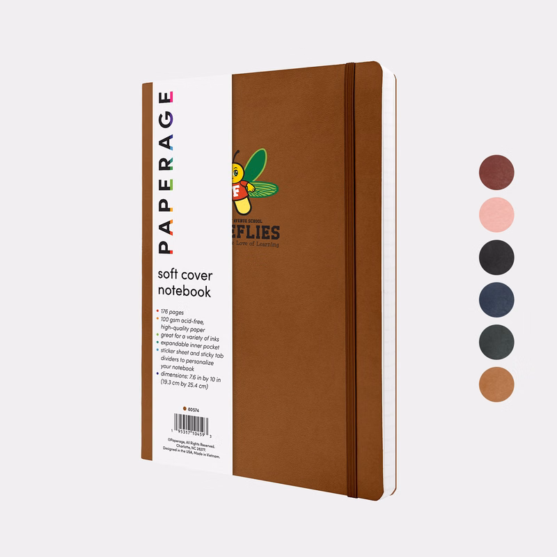 PAPERAGE® Softcover Large Lined Notebook with 176 Pages