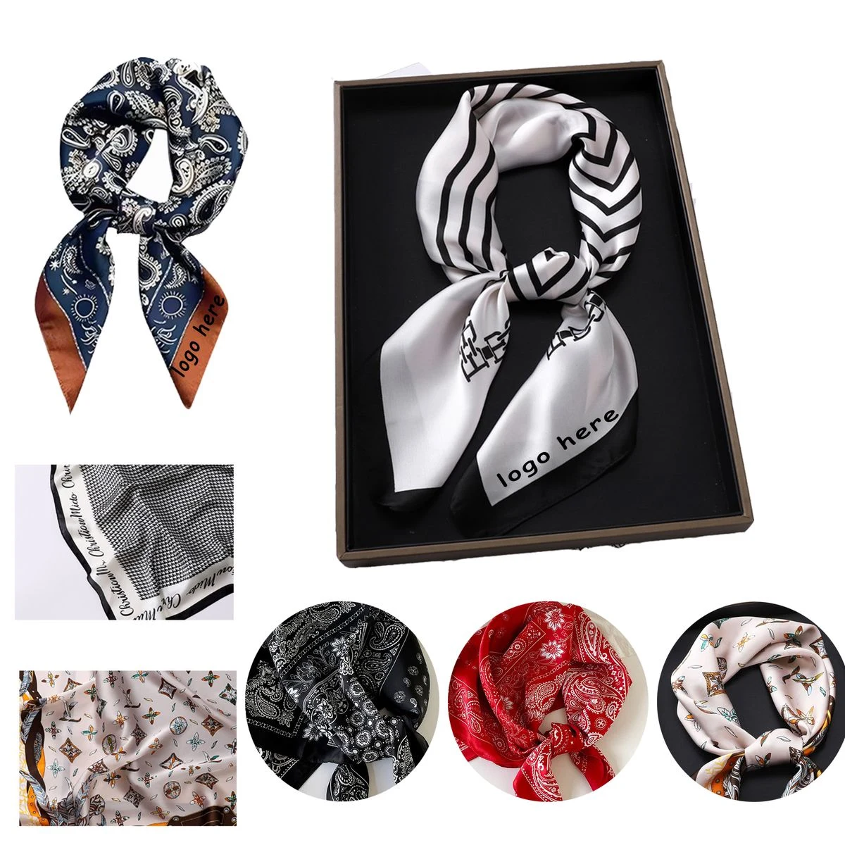 Fashion Letter-Printed Warm Scarf 1