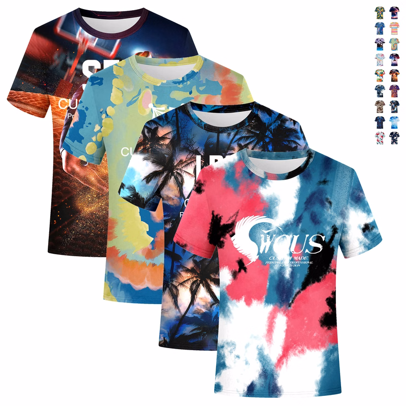 Custom Full Color 3D Printing T-Shirt