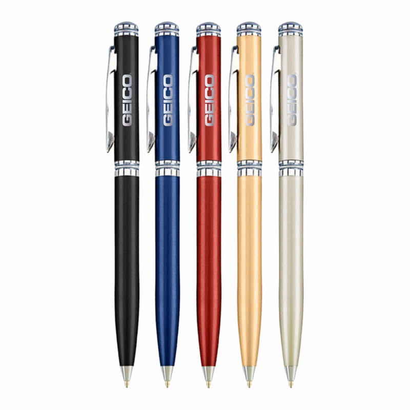 Union Printed - Solid Brass Twist Metal Pen