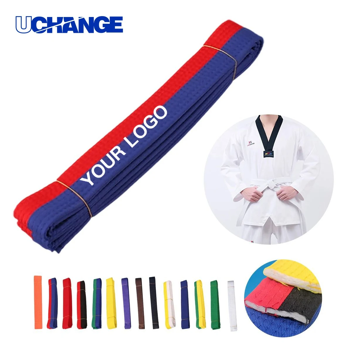 Color Coded Taekwondo Belt Strap for Training 1