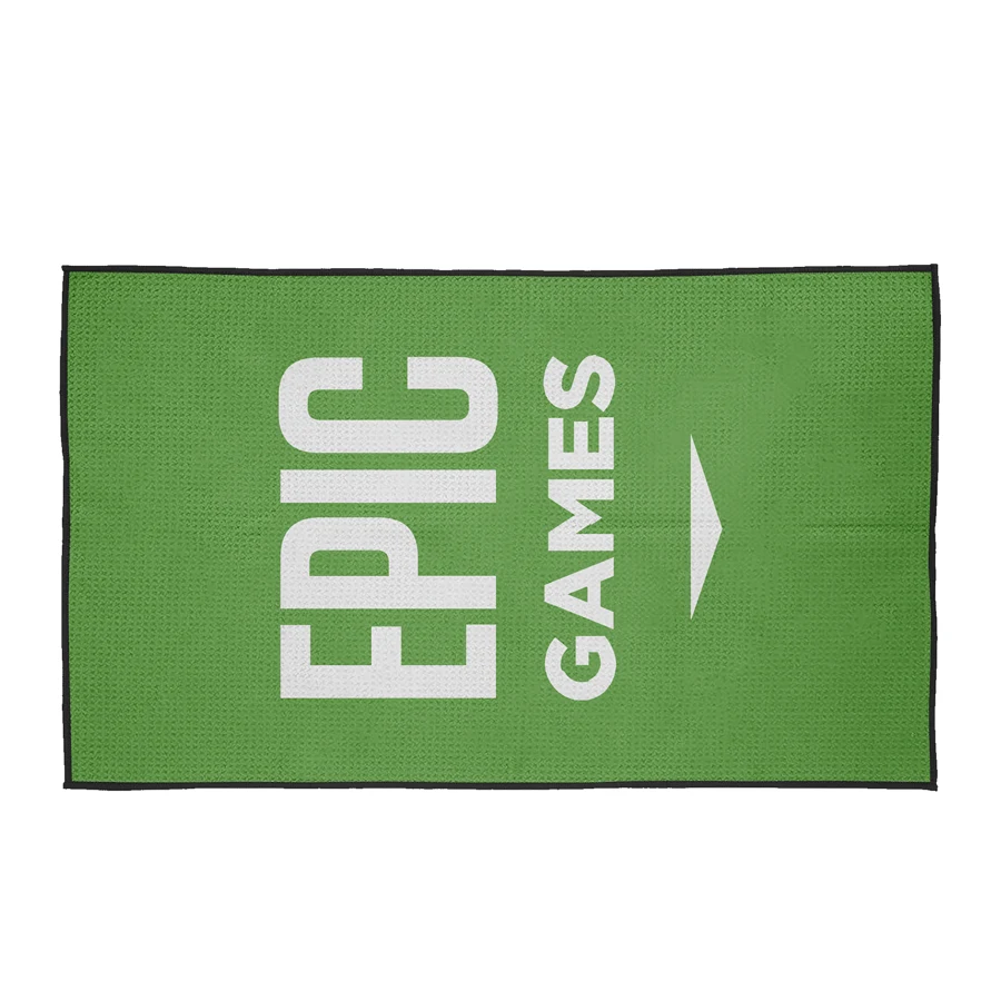Microfiber Velour Golf Towel with Carabiner 1