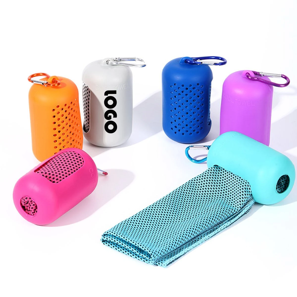 Cooling Sweat Towel with Silicon Case 1