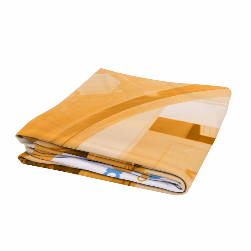 3'W x 72"H EuroFit™ Straight Wall Graphic Cover (Recycled Polyester Knit)
