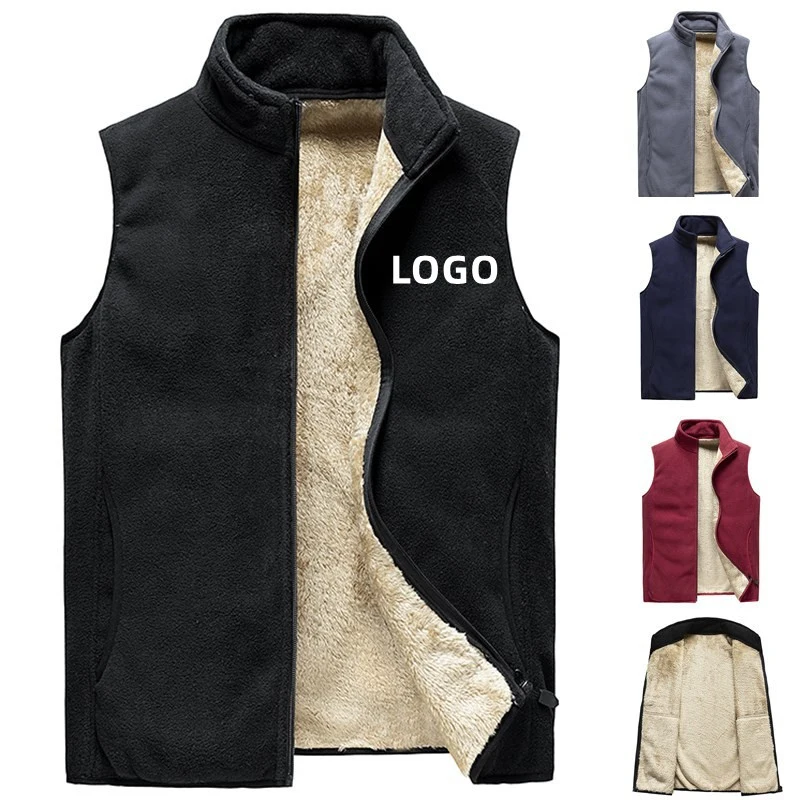 Men's Sleeveless Fleece Vest Jacket 1